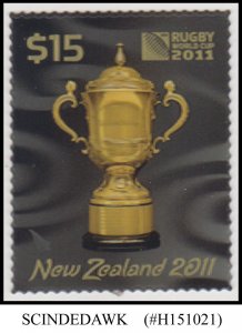 NEW ZEALAND - 2011 RUGBY WORD CUP - 1V - MNH 3-D STAMP