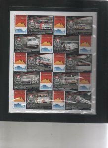 Australian Stamps Mint Holden Bathurst Champions Sheetlet 1968 -  2015  30 Years