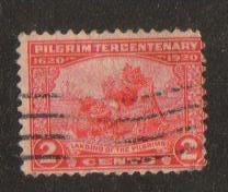 #549 used F 2c carmine rose Pilgrim Tercentenary 1920 Issue