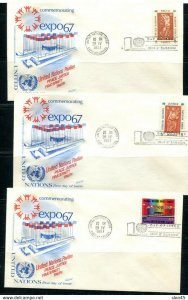 UN 1967 Accumulation 18 First Day of issue Covers  11879