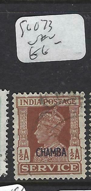 INDIA  CHAMBA  (PP0704B)   KGVI SERVICE 1/2A     SG O73    VFU