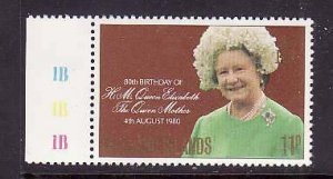 Falkland Islands-Sc#305-unused NH set-Queen Mother-80th Birthday-id2-1980-