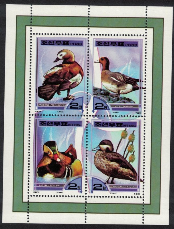 Korea Ducks Birds Sheetlet 2000 MNH SG#N4004-N4007