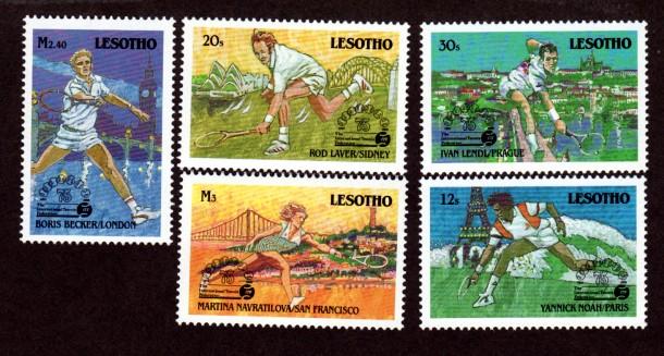 Lesotho # 675-677,682-683  Mint NH!