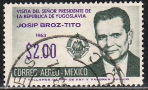 MEXICO C275, Visit of Marshall Tito of Yugoslavia. Used. F-VF. (1401)