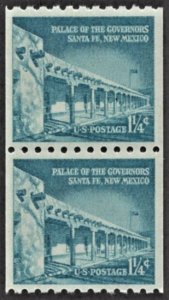 US 1054A MNH F/VF 1-1/4 Cent Palace of the Governors Pair