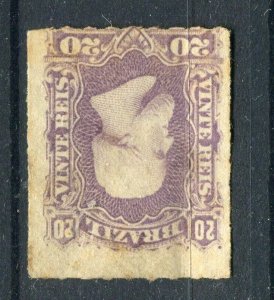 BRAZIL; 1870s classic Dom Pedro issue Mint unused Shade of 20r. value