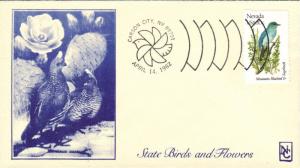 #1980 Nevada Birds - Flowers Namake FDC