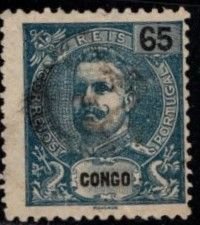 Portuguese Congo #23 King Carlos - Used