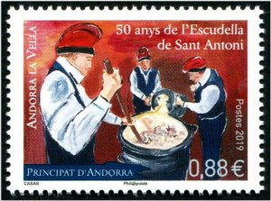 HERRICKSTAMP NEW ISSUES ANDORRA-FRENCH Sc.# 802 St. Anthony Festival