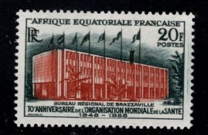 French Equatorial Africa AEF  Scott 199 MNH*** 20 Franc 1958 WHO stamp