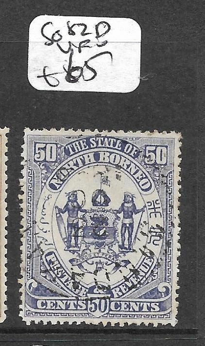 NORTH BORNEO (PP2703B)  50C  ARMS, LION SG 82D  MOG