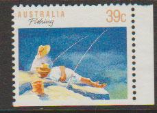 Australia SG 1179ba FU -  booklet stamp perf 13 1/2 botto...