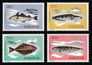 Faroe Is. Fish 4v 1983 MNH SC#97-100 SG#85-88