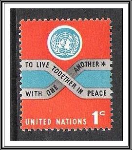 UN New York #146 Peace MNH