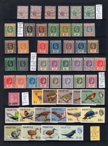 MOMEN: MAURITIUS 1895/1965 COLLECTION MINT OG NH/H CAT. £600 LOT #69117*