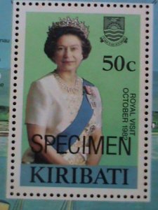 KIRIBATI-1982 -SPECIMENT SHEET-REMEMBER ALWAYS-QUEEN ELIZABETH II MNH-S/S VF