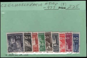 Czechoslovakia SC# 970-71-72-73-74-75-76-77 Used f/vf