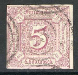 Germany States Thurns & Taxis Scott #13 Used Stamp 