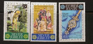 ST.KITTS-NEVIS SG367/9 1977 SILVER JUBILEE MNH