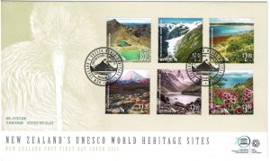 New Zealand 2015 UNESCO World Heritage Sites FDC