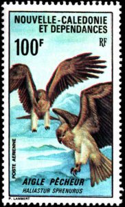 New Caledonia #C70-C71, Complete Set(2), 1970, Birds, Hinged