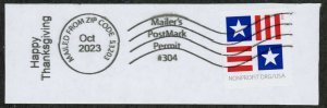 US 5756 Used : On Paper : Mailer's Postmark