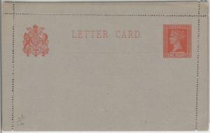 VICTORIA -  POSTAL STATIONERY: LETTER CARD - Higgings & Gage # 3b