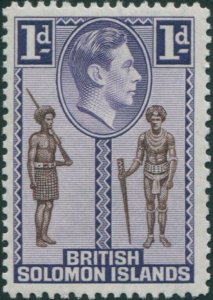 Solomon Islands 1939 SG61 1d Native Constable and Chief MLH