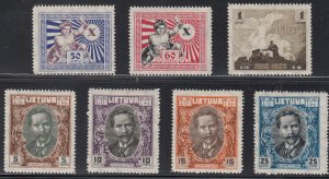 Lithuania Scott #226-232 MH