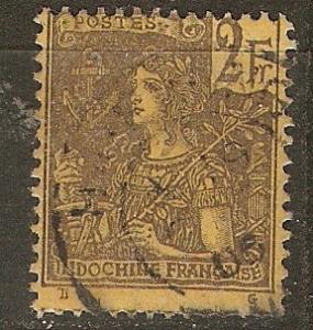 Inco-china Indochine 38 Y&T 38 Used Avg 1904 SCV $40.00