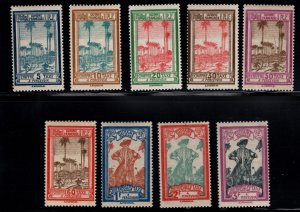 French Guiana Scott J13-J21 MH* postage due stamp set