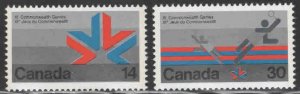 Canada #757-58~ Cplt Set of 2 ~ Commonwealth Games ~ Mint, NH  (1978)