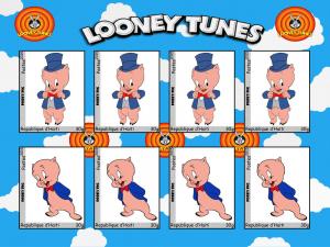 HAITI SHEET CINDERELLA IMPERF LOONEY TUNES PORKY PIG #19#