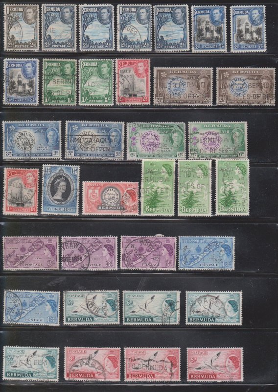 BERMUDA Large Lot Of Used Stamps - With Duplication - Some Minor Faults