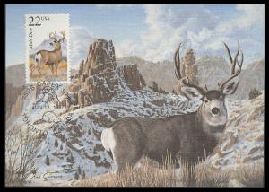 #2294 Mule Deer Wildlife Maxi FDC