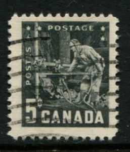 373 Canada 5c Mining, used