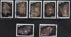 Tanzania Scott 1396-1402 bad stamp set Used CTO