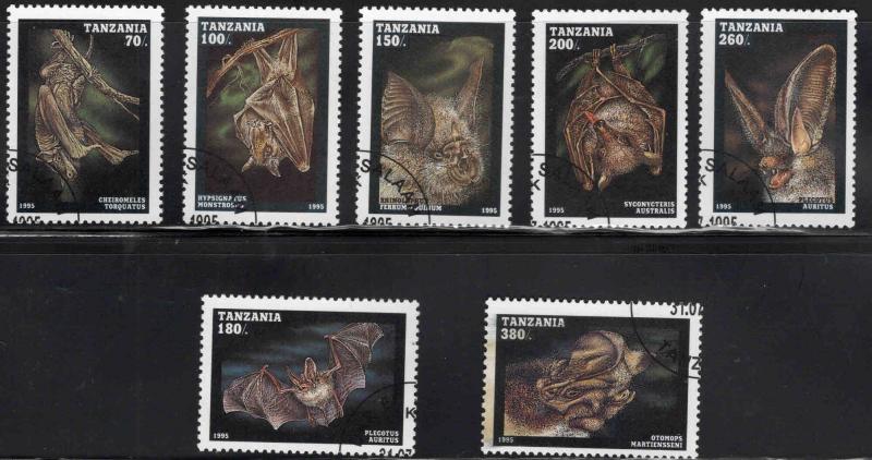 Tanzania Scott 1396-1402 bad stamp set Used CTO