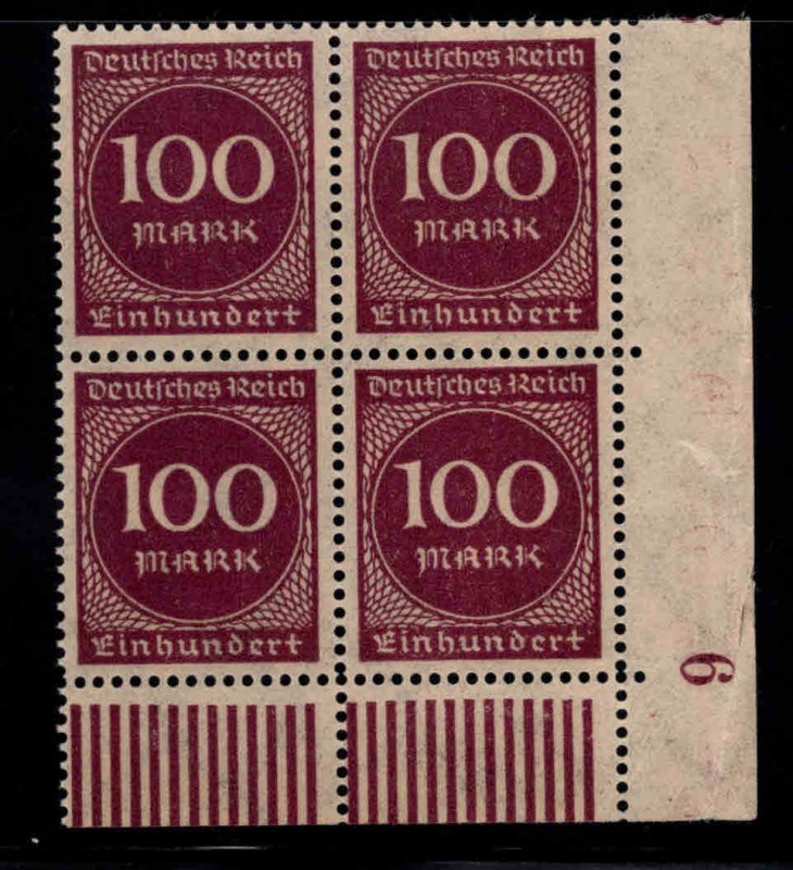 Germany Scott 229 MNH** lower right corner block