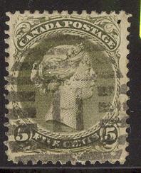 Canada #26A  VF Used ** Free shipping ** Perf 12x12