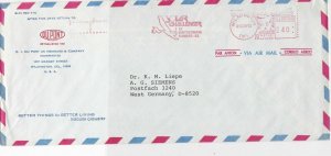 United States 1982 Airmail Commercial Machine Cancel Stamps Cover ref R 18644