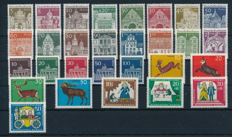 West Germany Berlin 1966 Complete Year Set MNH