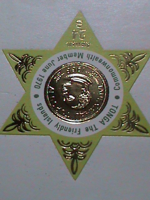 ​TONGA 1970 -SC#C75 KING TAUFA'AHAU TUPOU IV MEDAL- MNH-VERY FINE-KEY STAMP