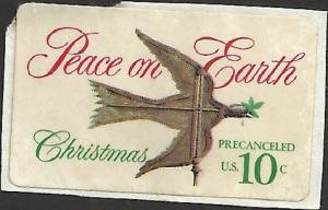 # 1552 USED CHRISTMAS DOVE AND WEATHER VANE SELF STICK