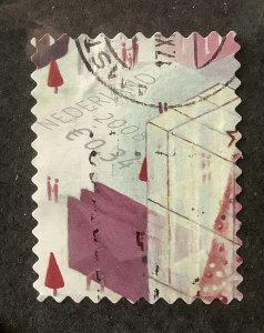 Netherlands 2008 Scott 1323b used - December stamp, Large Envelopes