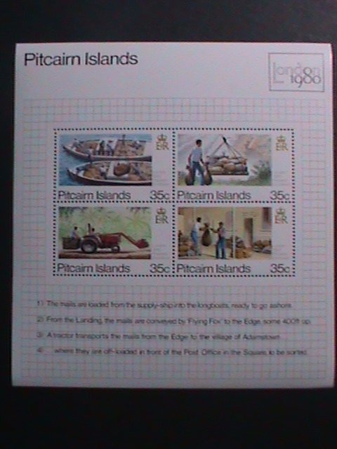 PITCAIRN ISLANDS 1988-INTERNATIONAL STAMP SHOW LONDON'88 MNH SHEET VF