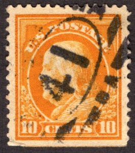 1912, US 10c, Franklin, Used, Well-Centered, Sc 416