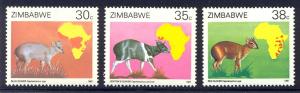 HALF-CAT BRITISH SALE: ZIMBABWE #550-55 Mint NH