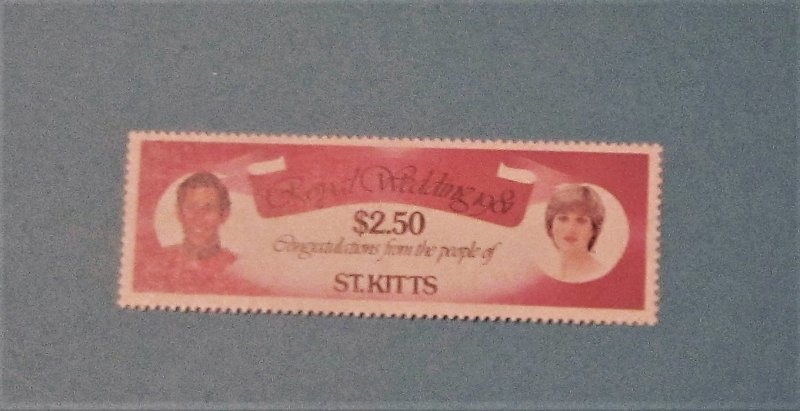 St. Kitts - 78, MNH. Royal Wedding. SCV - $0.75